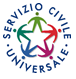 Immagine con logo servizio civile universale